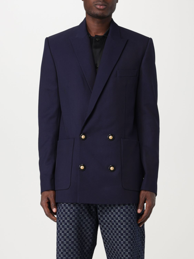 Balmain Jacke  Herren Farbe Blau In Blue