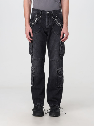 Misbhv Black Faded Denim Cargo Pants