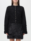 Rabanne Black Viscose Blend Cardigan In Black