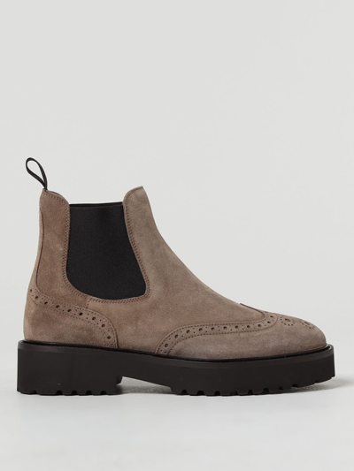 Doucal's Flat Ankle Boots  Woman Color Beige In Beige