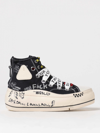 R13 Double Grommet Kurt Flatform Sneakers In Black