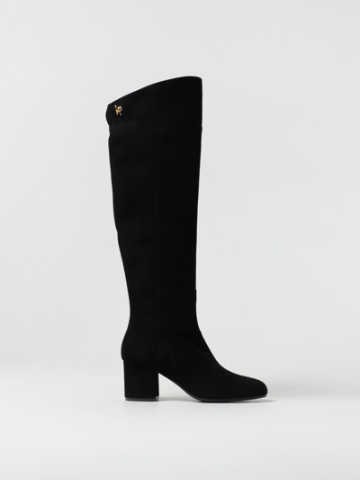 Via Roma 15 Vr Black Suede Heeled High Boot