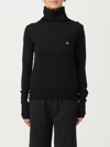 Vivienne Westwood Giulia Virgin Wool Turtleneck Sweater In Black