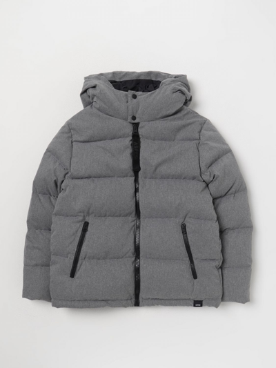 Aspesi Kids' Padded Hooded Jacket In Grey