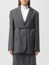 COURRÈGES BLAZER COURRÈGES WOMAN COLOR GREY,F00147020