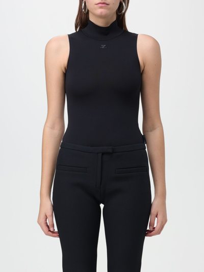 COURRÈGES BODYSUIT COURRÈGES WOMAN COLOR BLACK,F00160002