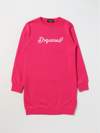 DSQUARED2 JUNIOR DRESS DSQUARED2 JUNIOR KIDS COLOR FUCHSIA,F01598007