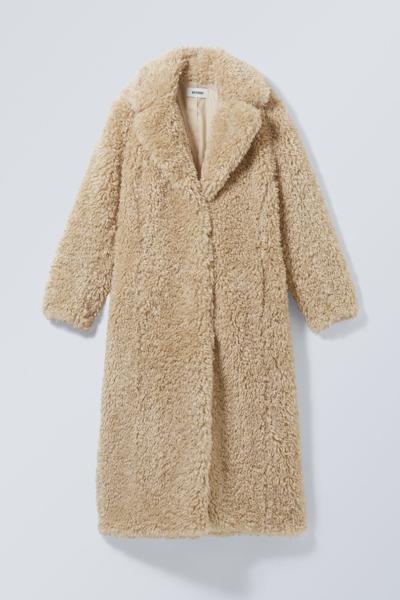 Weekday Allegra Faux Fur Coat