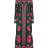 La Doublej Long Sleeve Swing Dress In Lampone_placa_e_emerald