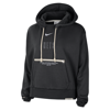 Nike Black Brooklyn Nets Courtside Standard Issue Performance Pullover Hoodie In Black