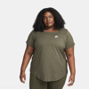 Nike Women's  Sportswear Club Essentials T-shirt (plus Size) In Green