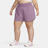 Nike Women's Dri-fit One Ultra High-waisted 3" Brief-lined Shorts (plus Size) In Purple
