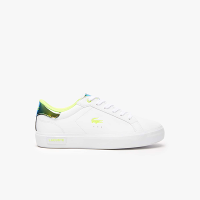 Lacoste Juniors' Powercourt Heel Pop Sneakers - 3 In White