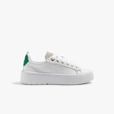 Lacoste Women's Carnaby Platform Leather Sneakers - 8 In White