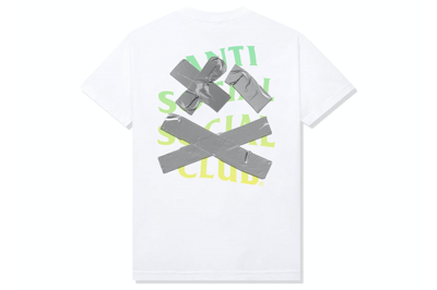 Pre-owned Anti Social Social Club Cancelled Again Tee White