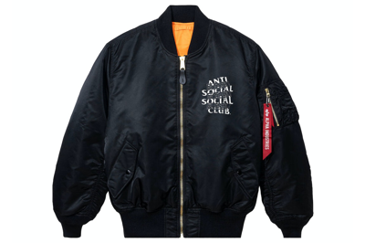 Pre-owned Anti Social Social Club Kaburosai Jacket Black