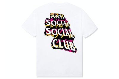 Pre-owned Anti Social Social Club Twisted Quickness Tee White