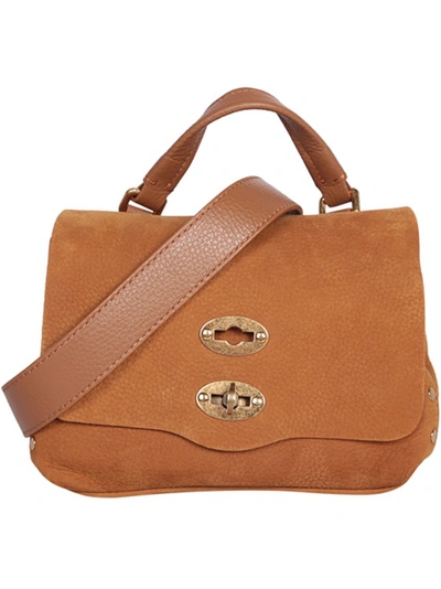 Zanellato Postina Jones Baby Leather Handbag In Orange