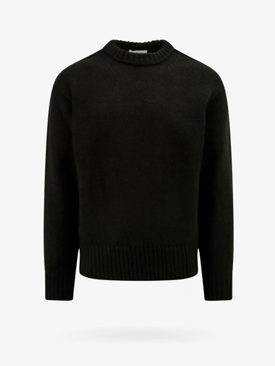 Lemaire Boxy Knit Jumper In Black