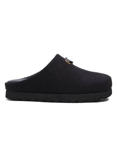 Coach Women's Hadley Monogram Felt Slippers In Black ModeSens