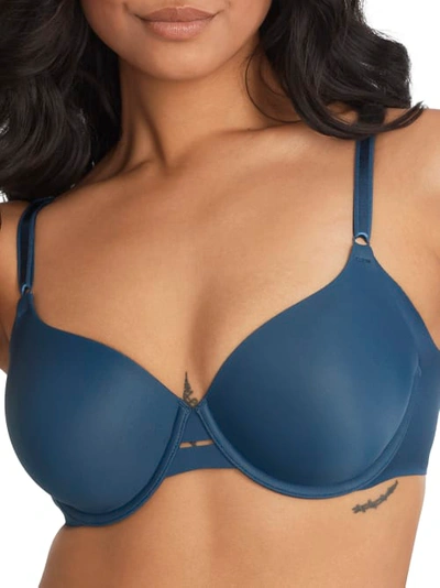 Warner's No Side Effects T-shirt Bra In Blue