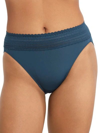 Warner's No Pinching. No Problems. Hi-cut Brief In Deep Teal