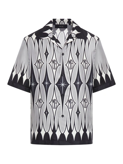 Amiri Argyle Shirt In Black