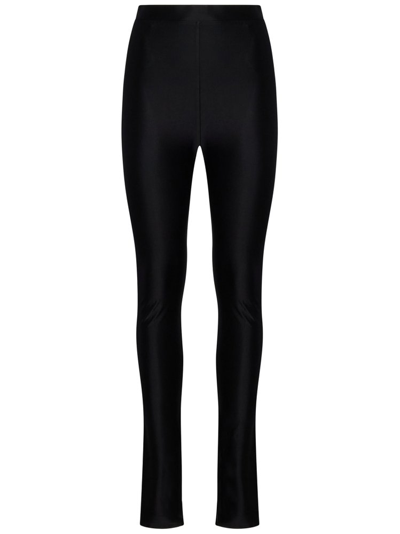 Alexandre Vauthier High Waist Stretched Leggings In Black