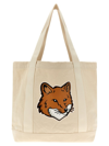 MAISON KITSUNÉ MAISON KITSUNÉ FOX HEAD PRINTED LARGE TOTE BAG