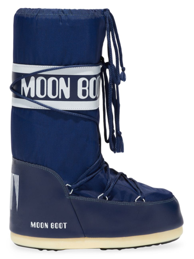 Moon Boot Men's Unisex Icon Nylon Boots In Blue