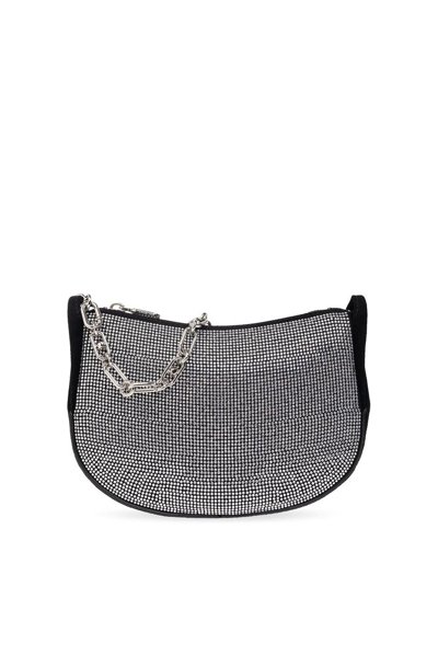 Michael Michael Kors Small Kendall Crystal-embellished Bag In Silver