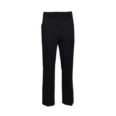 Moschino Tailored Cropped Trousers In Black
