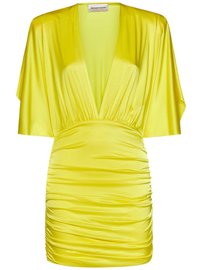 Alexandre Vauthier Ruched V In Yellow