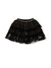 Balmain Tiered Tulle Skirt In Black