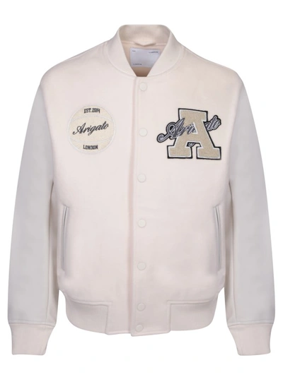 Axel Arigato Hudson Varsity Jacket In White
