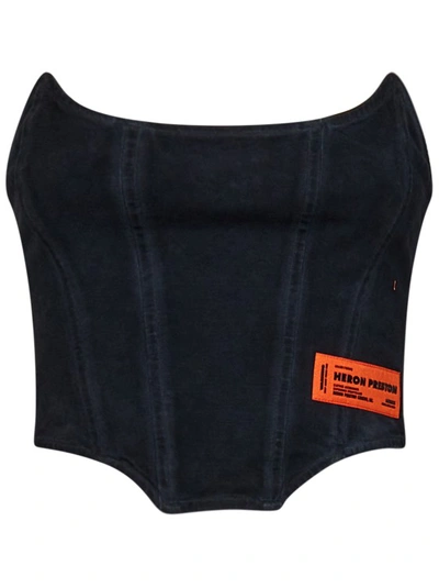 Heron Preston Black Washed Tank Top