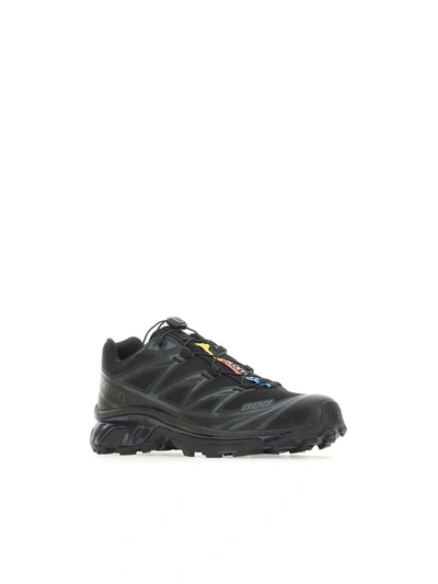 Salomon Unisex Xt-6 Sportstyle Low Top Sneakers In Black/black/phantom