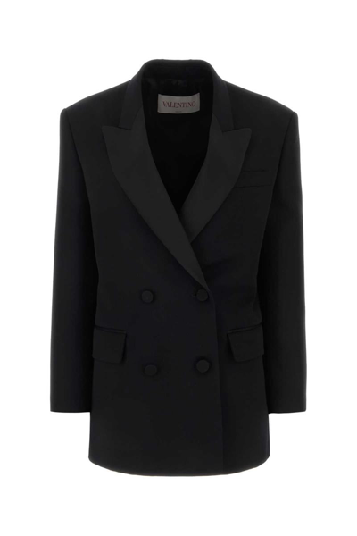 Valentino Single-breasted Blazer In 0no
