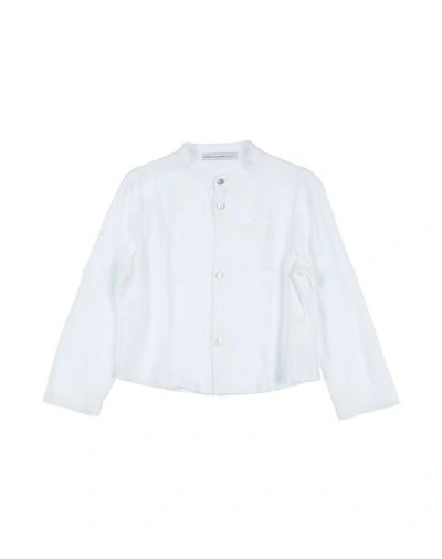 Grey Daniele Alessandrini Babies'  Toddler Girl Shirt White Size 3 Viscose, Linen