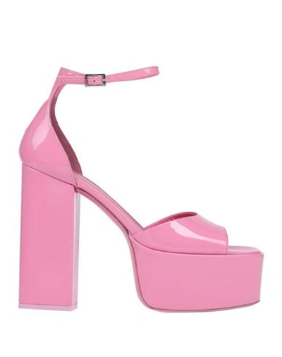 Paris Texas Woman Sandals Pink Size 10 Soft Leather