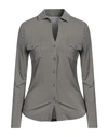 Majestic Filatures Woman Shirt Lead Size 1 Viscose, Elastane In Grey