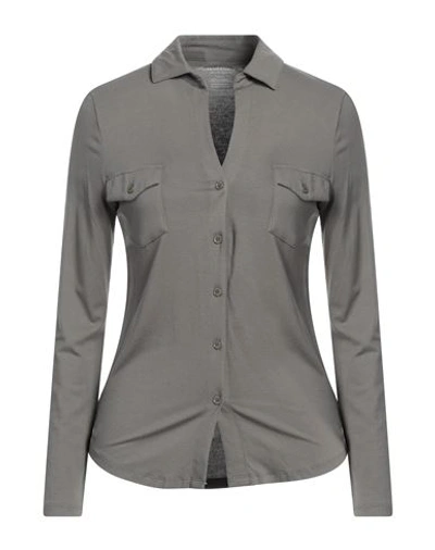 Shop Majestic Filatures Woman Shirt Lead Size 1 Viscose, Elastane In Grey