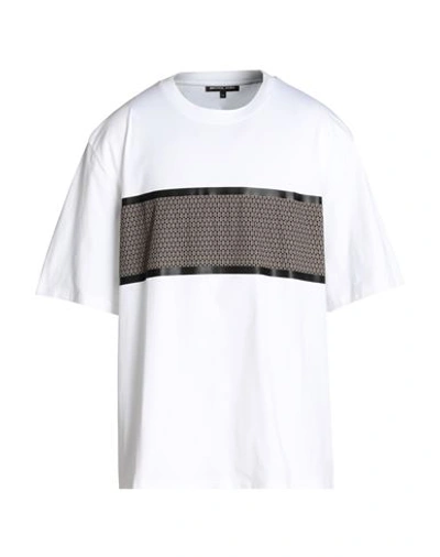 Michael Kors Mens Man T-shirt White Size Xxl Cotton