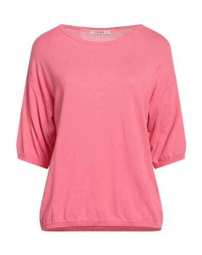 Kangra Woman Sweater Pink Size 4 Cotton