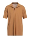 Drumohr Man Polo Shirt Camel Size 48 Cotton In Beige