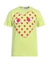 COMME DES GARÇONS PLAY COMME DES GARÇONS PLAY MAN T-SHIRT ACID GREEN SIZE M COTTON