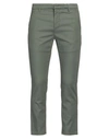Dondup Man Pants Military Green Size 29 Cotton, Lycra, Elastane