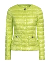 Herno Woman Down Jacket Acid Green Size 4 Polyamide, Cotton, Acetate