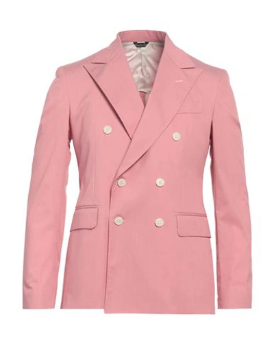 Brian Dales Man Blazer Pink Size 44 Cotton, Polyamide, Elastane