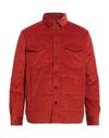 Brooksfield Man Jacket Brick Red Size 36 Cotton